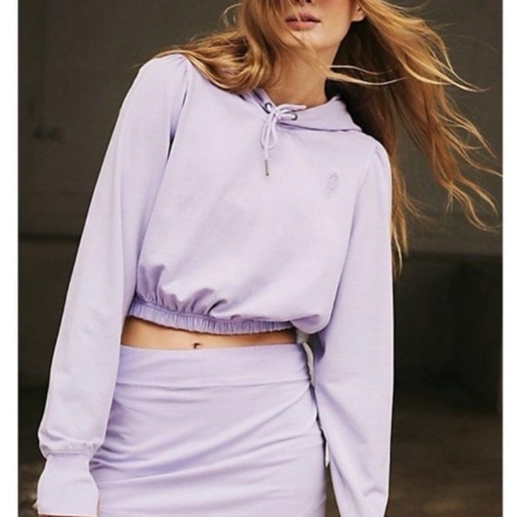 Free People Movement Hot Shot Hoodie in Lilac NWOT - Picture 3 of 4